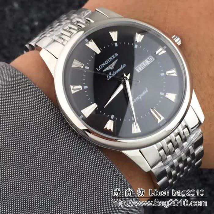 LONGINES浪琴 高貴時尚 西鐵城機芯男士精品腕表 WSS2470